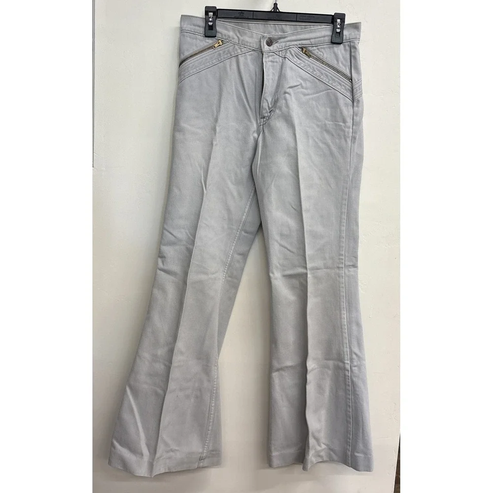Levi's Rare (let Me Know If You) 32x32 Jeans 1970 Vintage Slanted Pocket Zippers